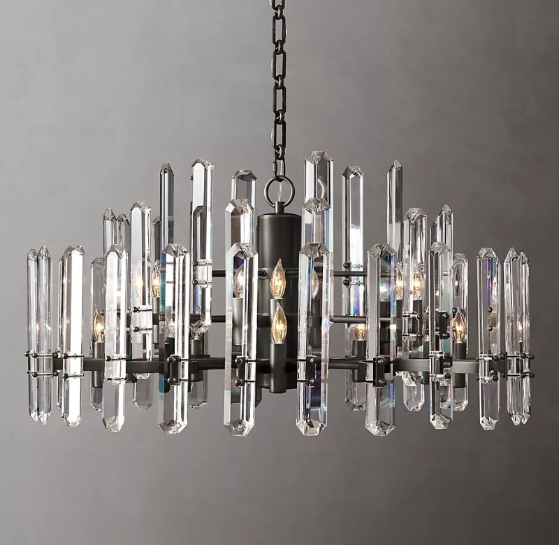 Rustic dining room pendant lighting fixtures modern decorative iron hanging lamp modern crystal chandeliers