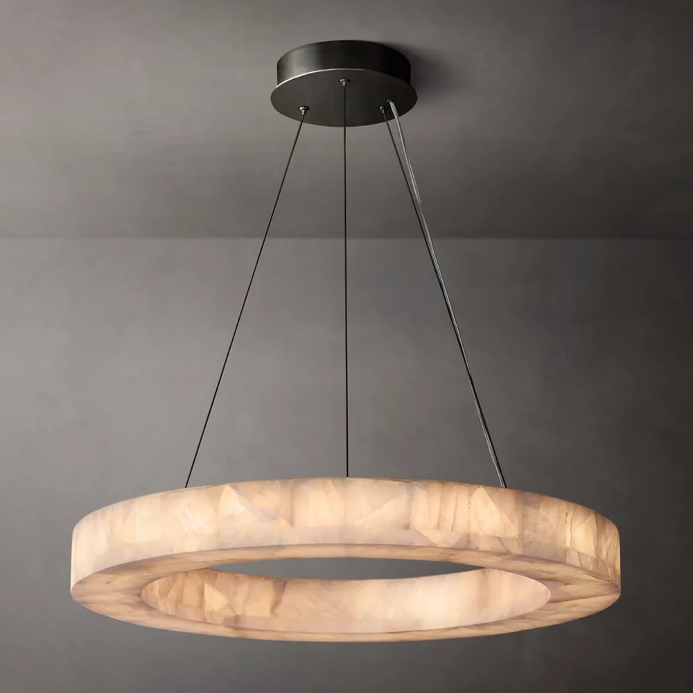 Lighting Fixtures Modern Kitchen Restaurant Nordic Modern Hanging Round Ring Chandelier Pendant Light