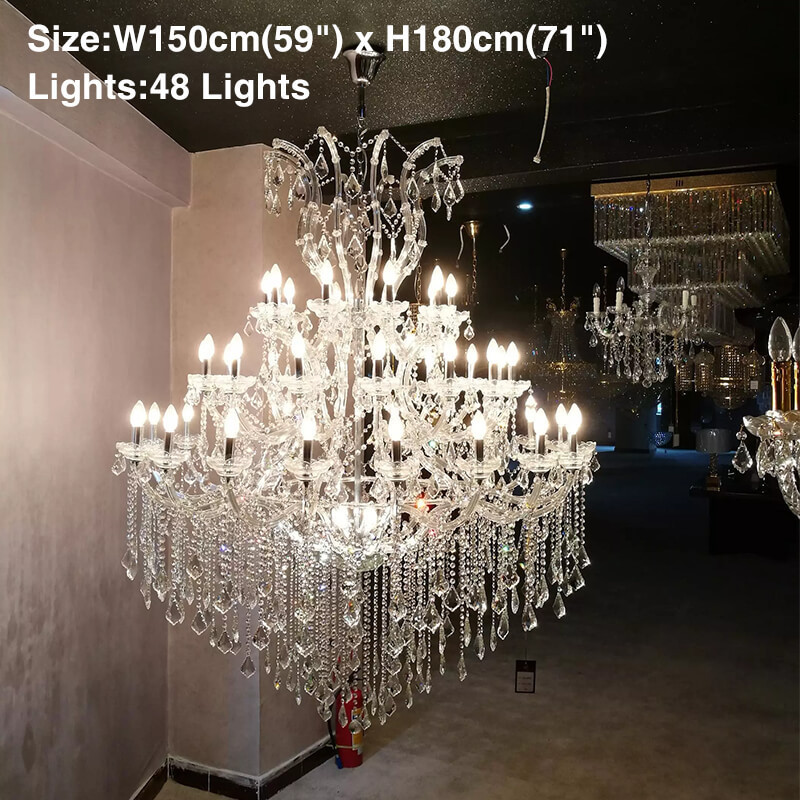 Maria theresa large crystal chandeliers luxury