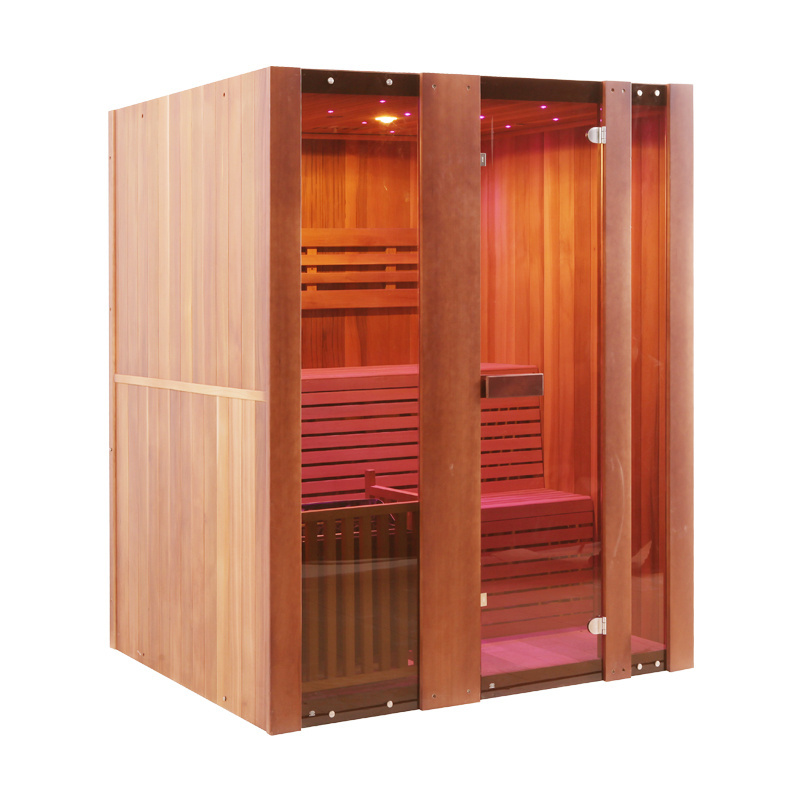 Indoor 2-3 person steam sauna box full body beauty spa wet sauna steam bath machine