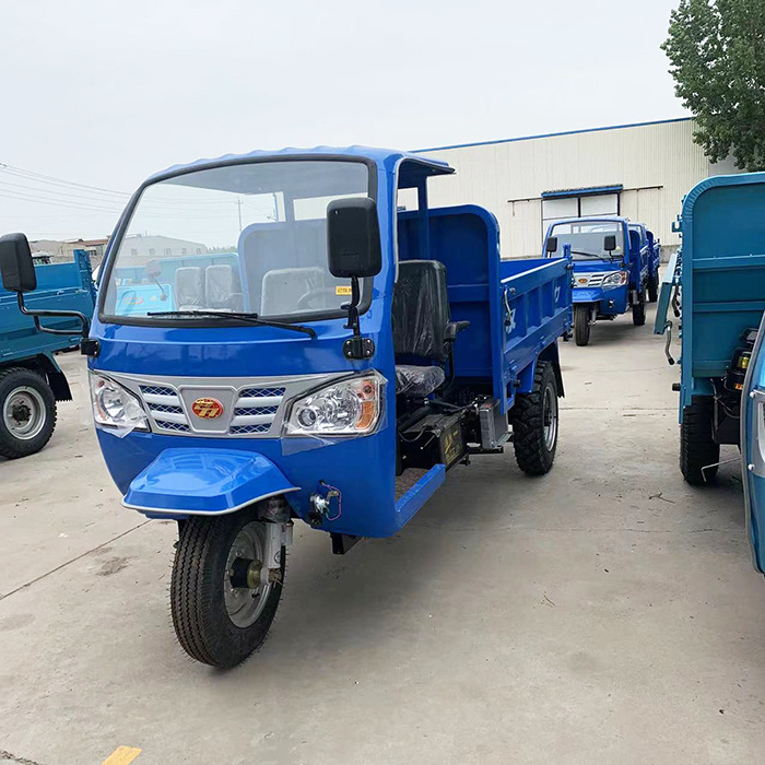 Diesel Tricycle Semi-enclosed Agricultural Tricycle dump truck For Site Use sale 20hp22hp 24hp 25hp 28hp adult moto tricycle