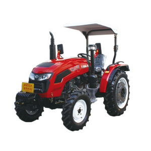 China 4WD 4x4 35HP 45HP 50HP 60HP 70HP wheeled Farm Orchard tractors traktor with sunshade tractor parts