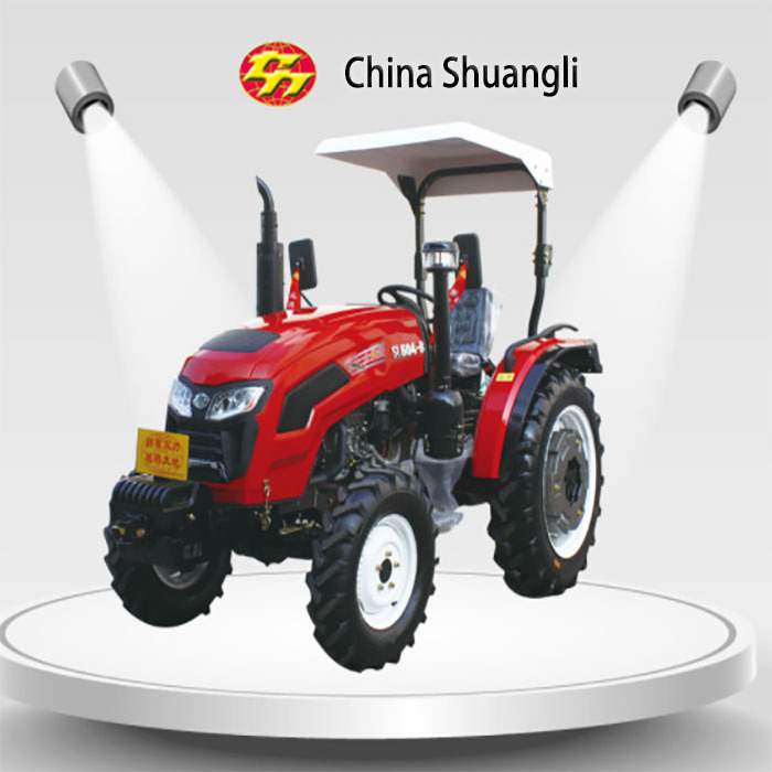 China 4WD 4x4 35HP 45HP 50HP 60HP 70HP wheeled Farm Orchard tractors traktor with sunshade tractor parts