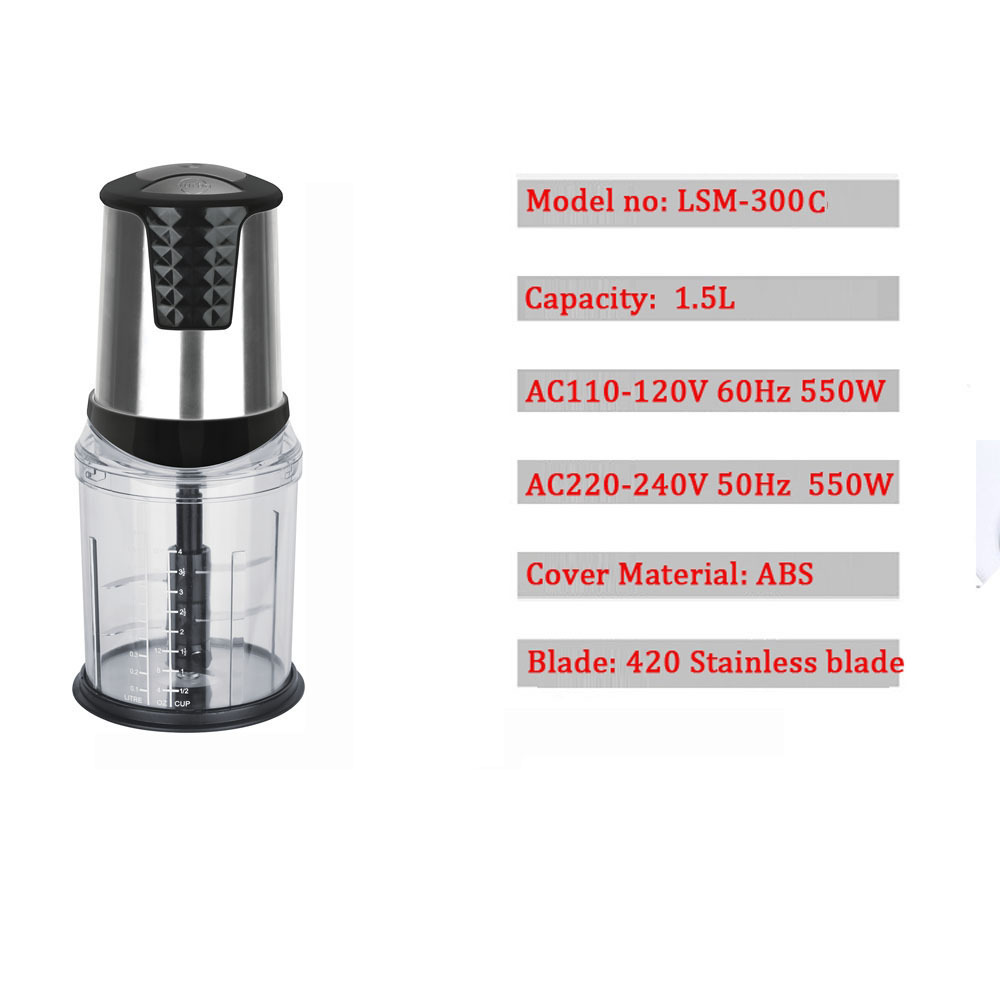 Stainless Steel Manual Food Chopper Handheld Vegetable Onion Press Chopper