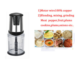 Stainless Steel Manual Food Chopper Handheld Vegetable Onion Press Chopper