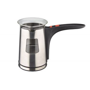 Turkish Coffee and Greek Coffee Pot Stainless Steel with Long Handle  Overflow prevention Coffee maker