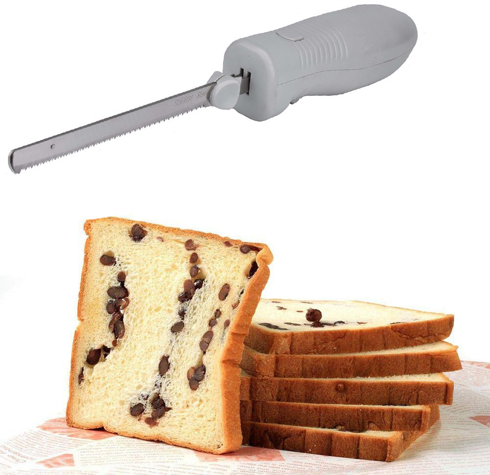 Electric Carving Knife for Bread Slicer Meat Fish Fillet Food Vegetable Cutting with Stainless Steel Blade