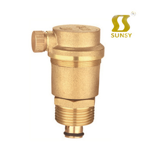 Yuhuan shunshui BSP G1/2" DN15 male High Pressure Air release Radiator Valve Manual Automatic Brass Air Vent Valve