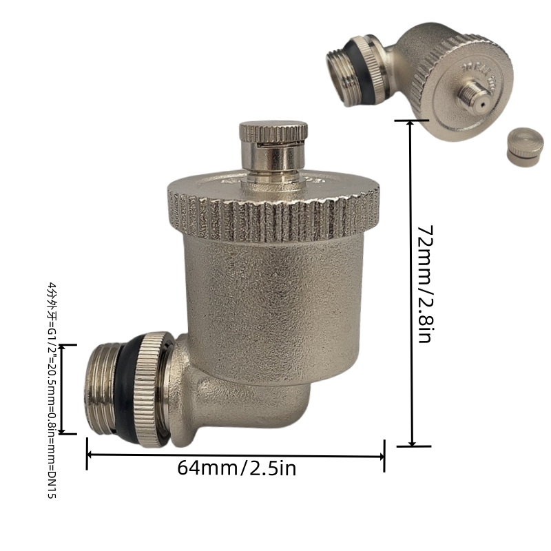 Ventilation and Air Conditioning kits HVAC Pressure relief valve air release valve angle elbow auto air vent