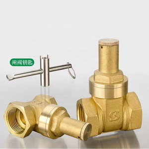 china yuhuan shunshui sunsy BSP NPT thread forged Magnetic control with key lock sluice knife rigidity airproof gate valve