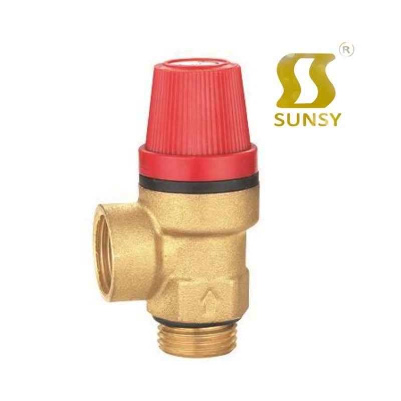 Automatic Shut-Off Valve Customized female Brass Boiler air energy pressure Relief Valve Parts Set With Vent safety Valve 3 bar