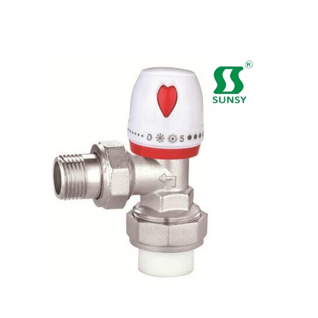 Unique Hydraulic Brass vernet thermostatic valve,thermostatic mixing valve promotion radiator heater valve