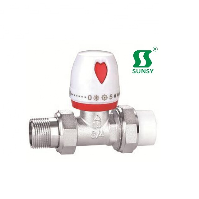 Unique Hydraulic Brass vernet thermostatic valve,thermostatic mixing valve promotion radiator heater valve