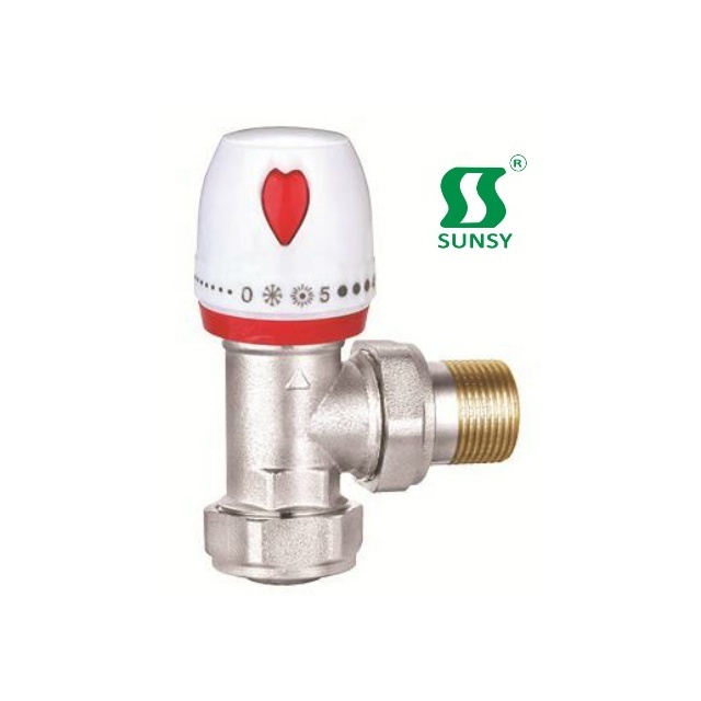 Unique Hydraulic Brass vernet thermostatic valve,thermostatic mixing valve promotion radiator heater valve