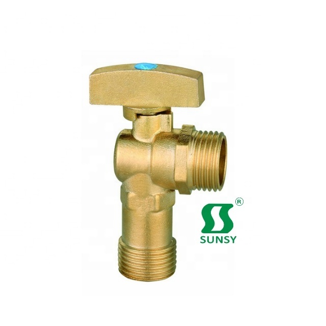 China Yuhuan shunshui sunsy factory BSP NPT SS60201 swing Brass Angle Meter Check Valve For Bathroom JF107