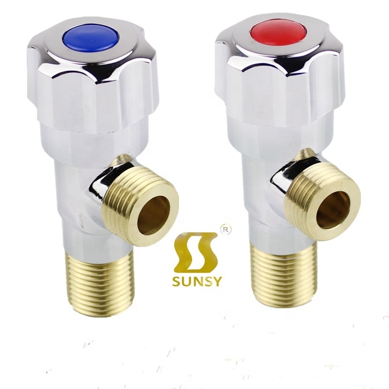 China Yuhuan shunshui sunsy factory BSP NPT SS60201 swing Brass Angle Meter Check Valve For Bathroom JF107