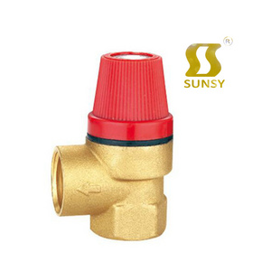 Yuhuan shunshui BSP G1/2" DN15 Brass Safety air Pressure Relief Valve 8 Bar Nominal Pressure for Solar Water Heaters system