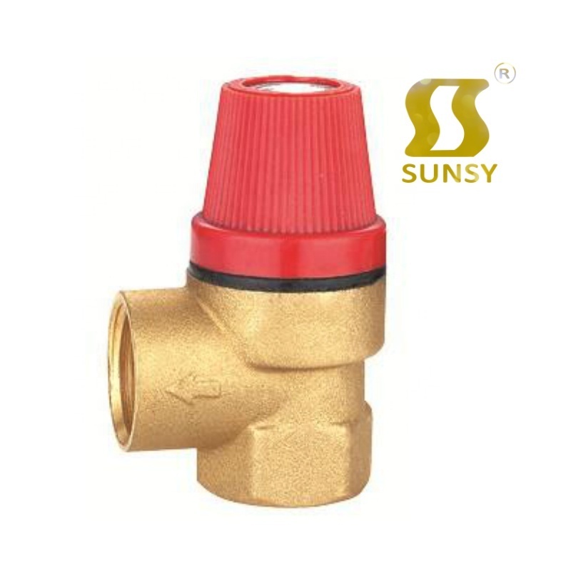 Automatic Shut-Off Valve Customized female Brass Boiler air energy pressure Relief Valve Parts Set With Vent safety Valve 3 bar