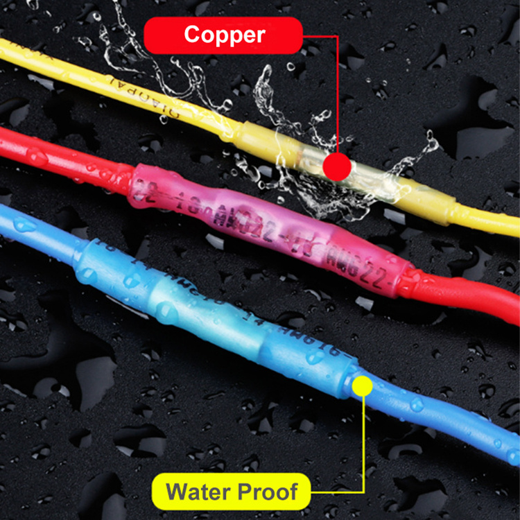 Marine Grade Heat Shrink Wire Connectors Insulated Soldering Terminal Butt Electrical Splice Wire Cable Crimp connector