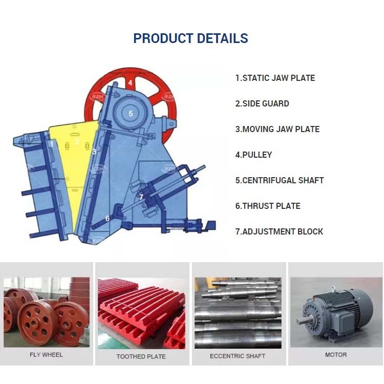 Mining Stone Crushing Machine Rock Jaw Crusher Grinding Equipment