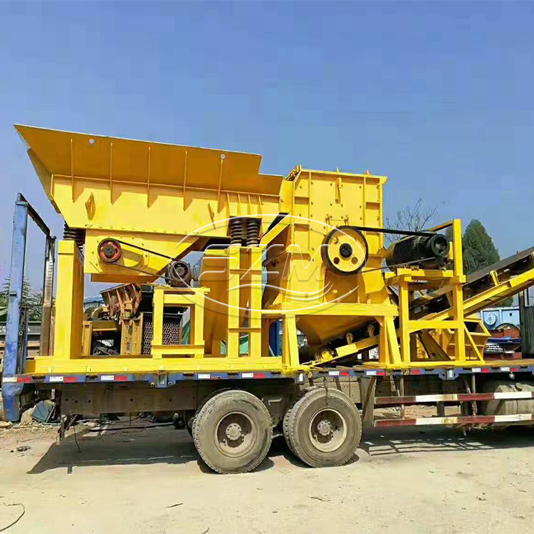 Mobile Impact Crusher Stone Limestone Sand Making Machine With Vibrating Screen