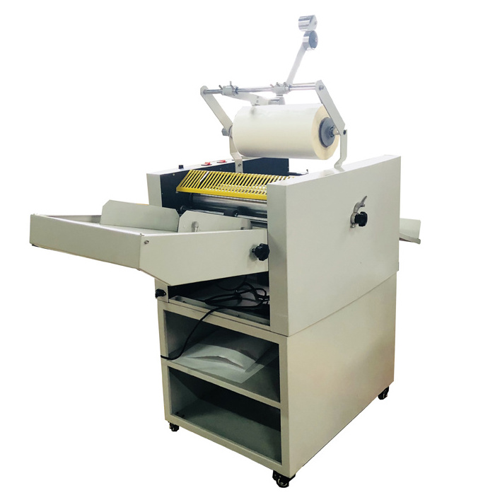 SIGO brand SG-390E automatic feeding laminating machine 370mm with auto cutting sheet function