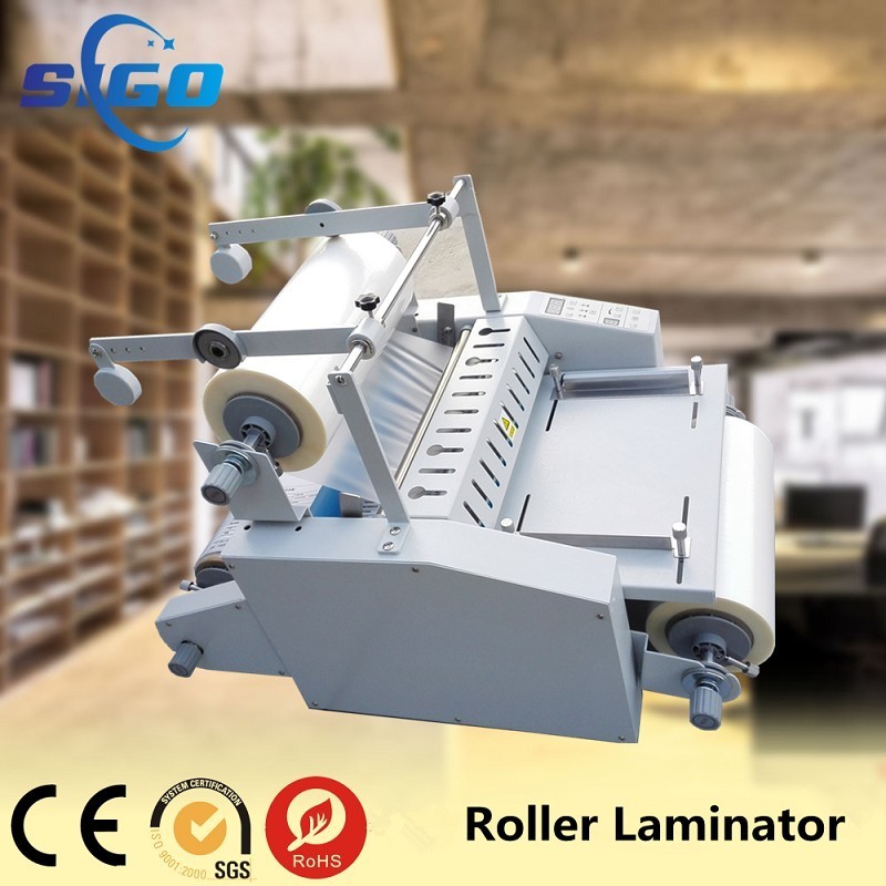 High Quality Business Card Laminating BOPP Film Machine With Big Steel Roll V370F