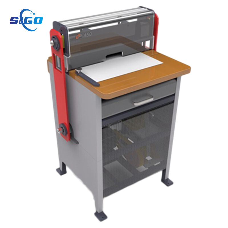 Super450 A3,A4,A5,A6 Double wire/Plastic comb/Spiral coil calendar punching and binding machine