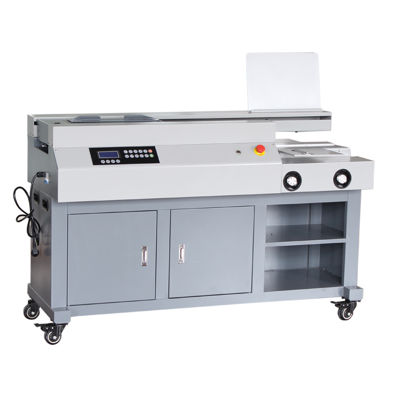 T60S A4 Size 3 Roller With Side Glue Electric Hot Melt Glue Book Binding Machine