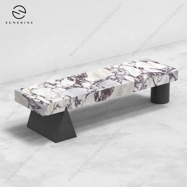 Custom Marble Luxury Entryway Long Narrow Change Shoe Fitting Stool Bench Modern