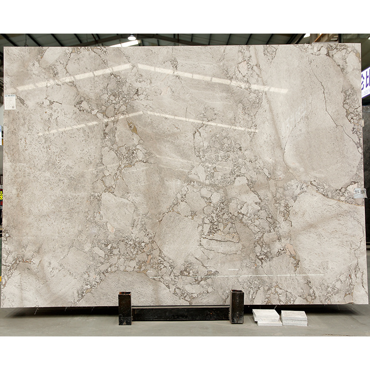 Wholesale Price Cheap Price Light Gray New Calaccata Eassit Grey Marble Slabs For Floor Tiles