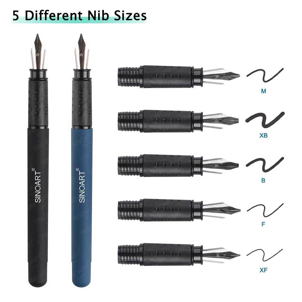 25pcs Includes Calligraphy Pens,Calligraphy Nibs,Ink Cartridges and Exercise Workbook Calligraphy Pen Set for Calligraphy kit