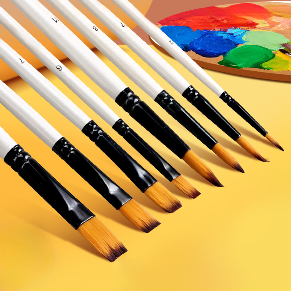 SINOART Customized Nylon Artist Paint Brush Set for Watercolor Oil Acrylic Painting for Beginners and Professionals Brushes