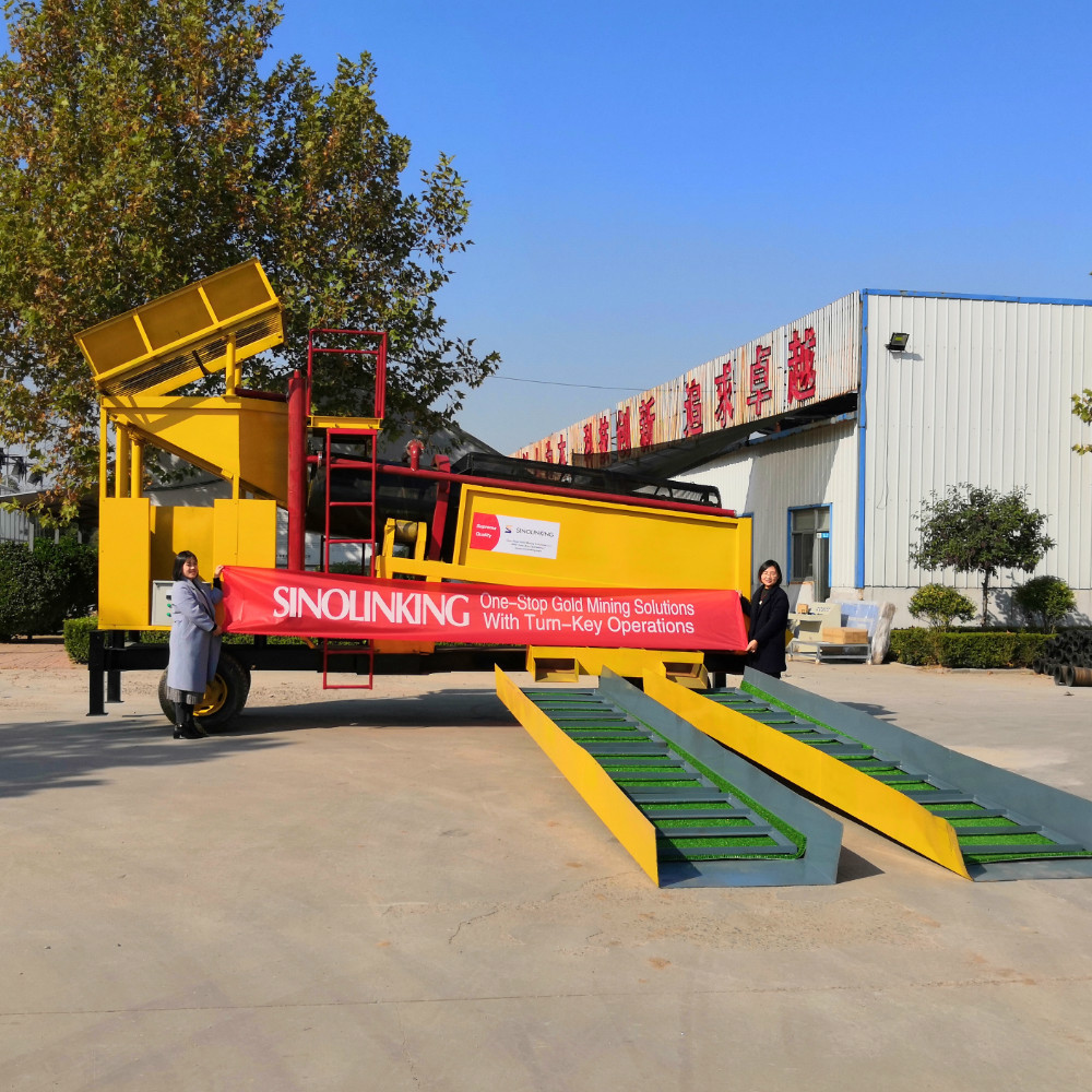 Africa popular small trommel 200 tph alluvial gold mine washing plant for sale