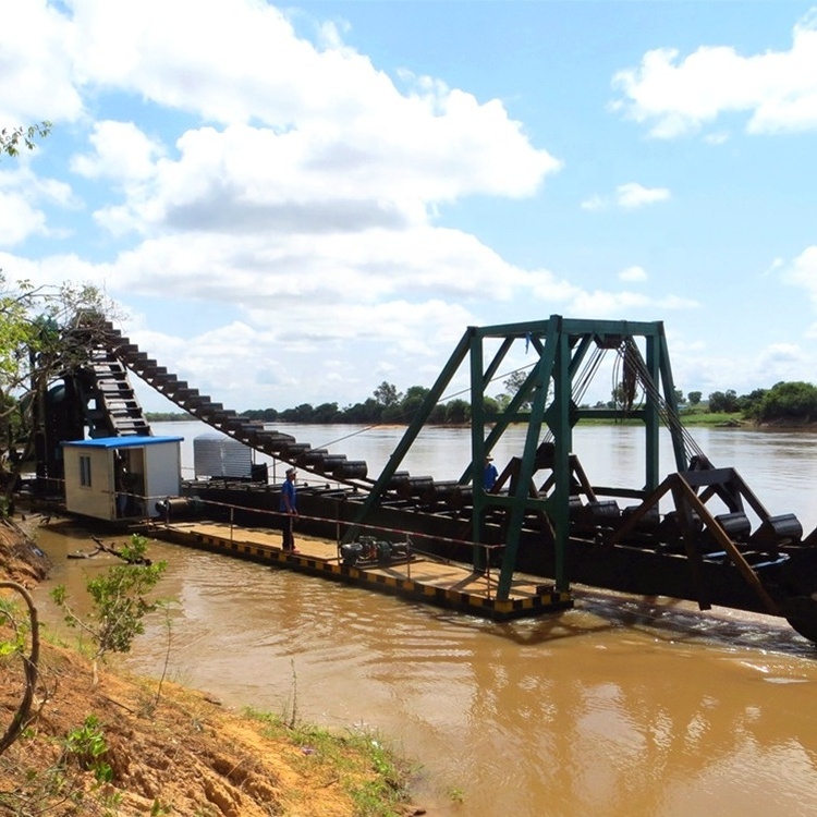 SINOLINKING Gold Mining Dredge with Gold Dredger Pump for sale