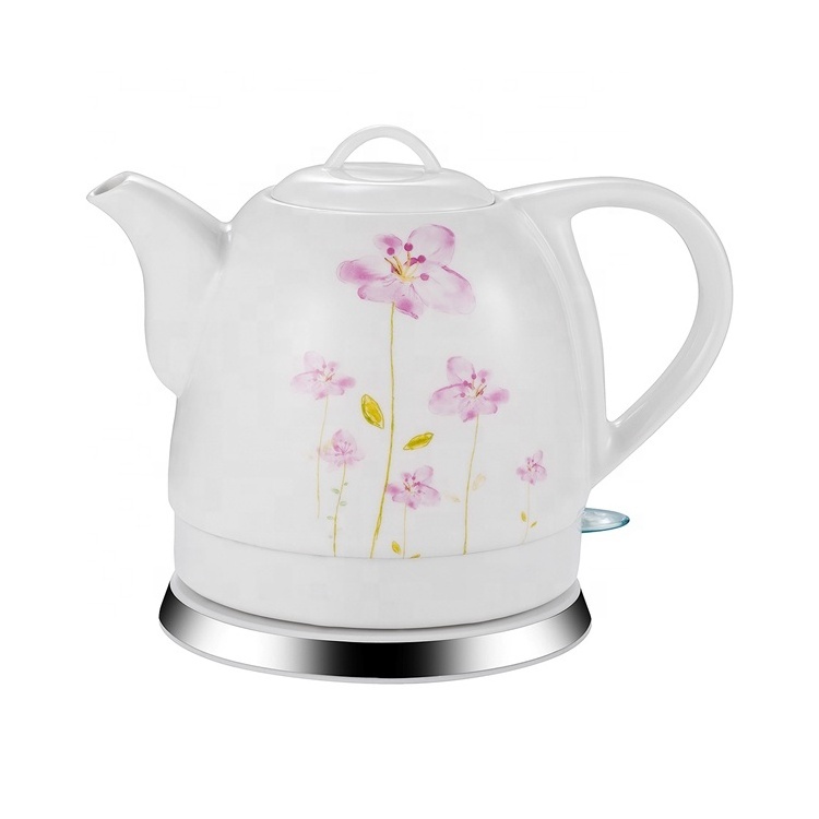 1.0/1.2L electric tea kettle ceramic porcelain electric kettle Made In Zhejiang In Cheap Price