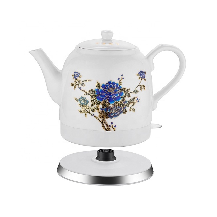 1.0/1.2L electric tea kettle ceramic porcelain electric kettle Made In Zhejiang In Cheap Price