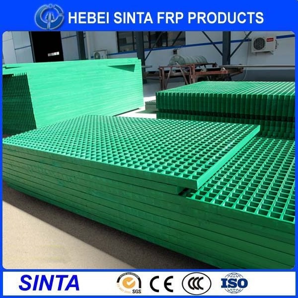 Fiberglass Plastic Floor Grid, Floor Grating with grit