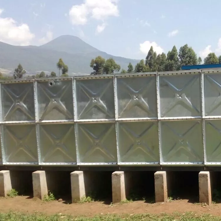 Uganda Zambia rain water storage tank galvanized water tanks for sale