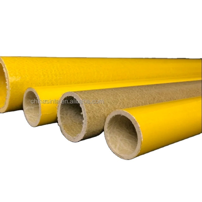 high strength fiberglass Pultruded Pole Glass Factory supply Fiber Hollow Rod Frp Rectangular round Tube