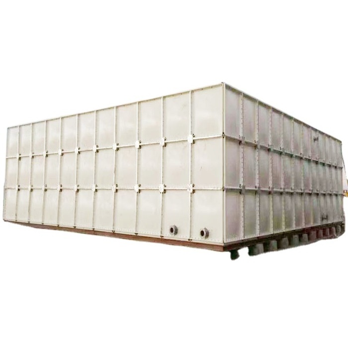 8*4*3m Ground water storage fiberglass tank 20000 gallon GRP modular water tank for sale