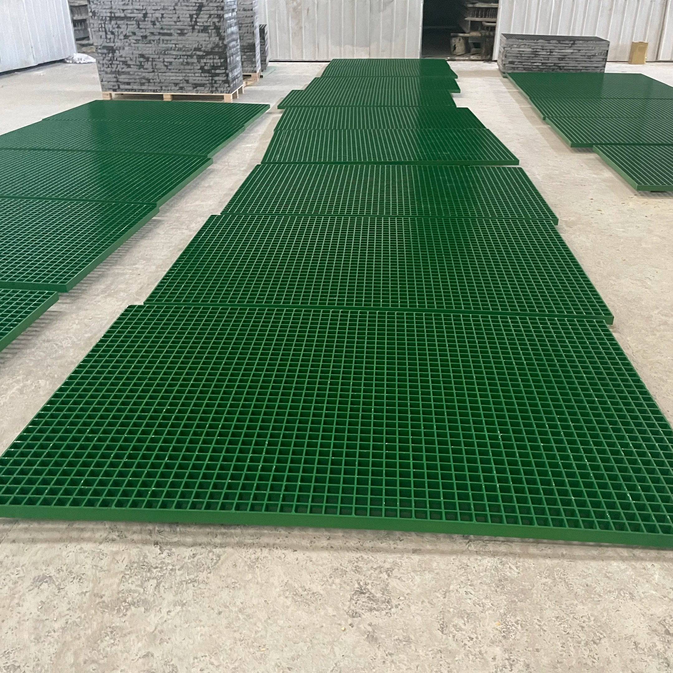 fiberglass plastic floor grating frp panel decking outdoor drain grates grp pool drain grate