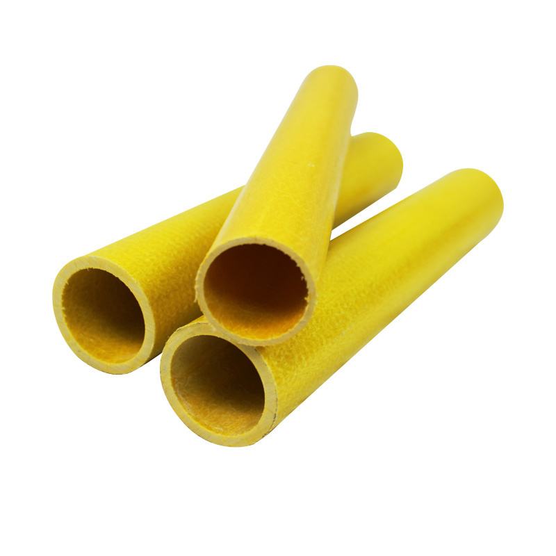 Manufacturer Supply GRP Fiberglass Pultrusion Round Tube FRP Composite Pultruded Profiles Fiberglass Round Tube