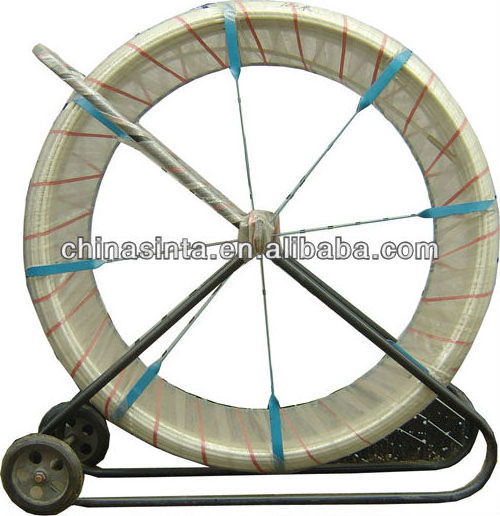 Factory FRP / Fiberglass duct rodder, fiberglass pultrusion machine, push rod cable rod