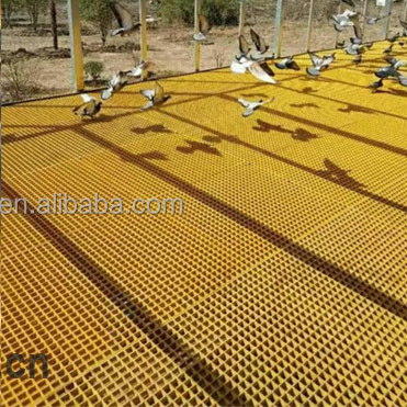 Fiberglass Plastic Floor Grid, Floor Grating with grit