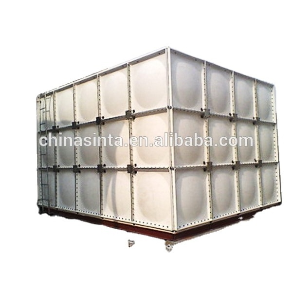 8*4*3m Ground water storage fiberglass tank 20000 gallon GRP modular water tank for sale