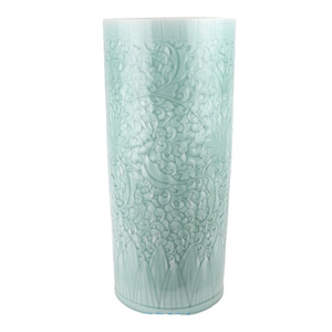 RZSJ01 Unique engrave celadon ceramic umbrella stand