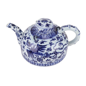 RXAG06 Jingdezhen Blue and White Porcelain phoenix Pattern Ceramic Tea pot Kettle