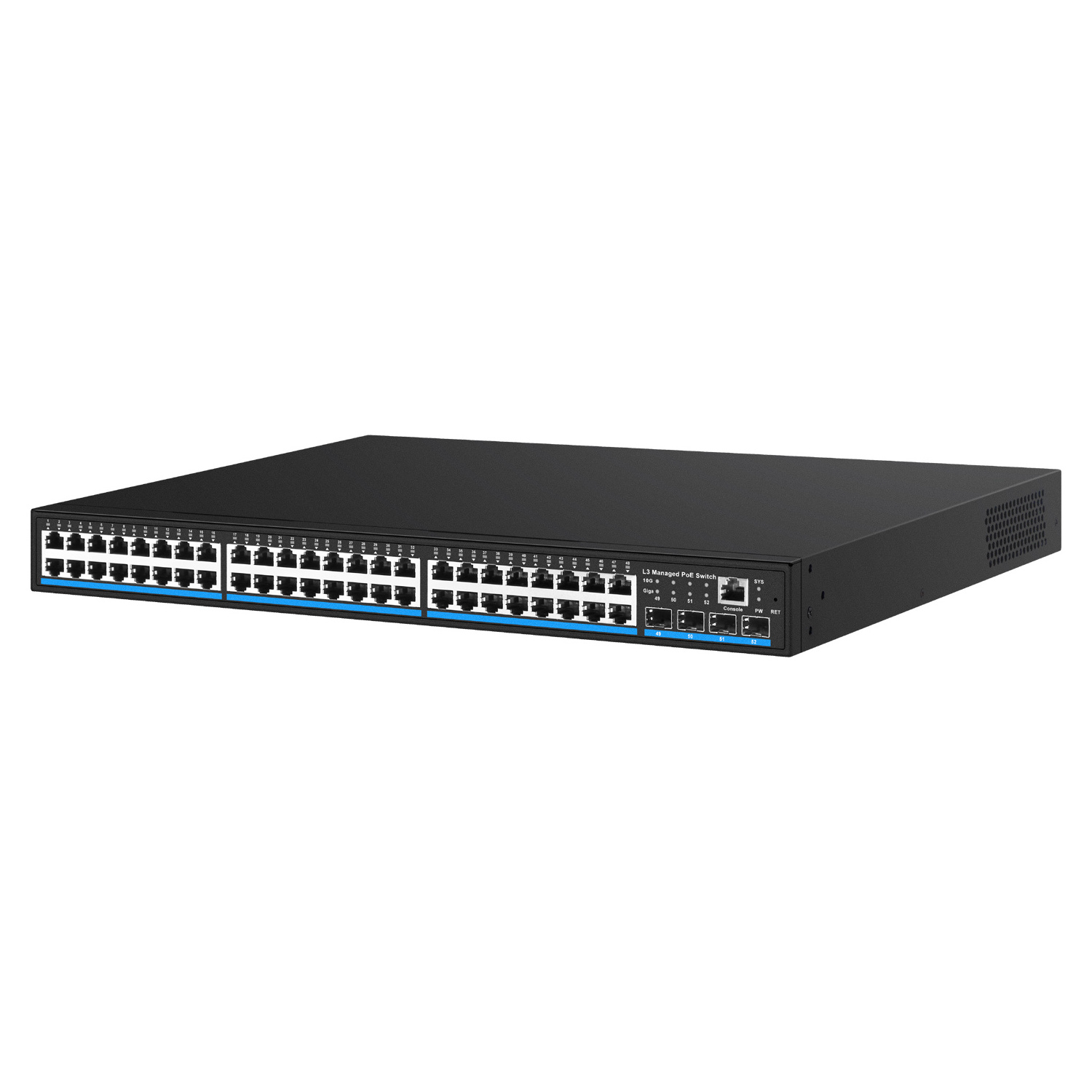 4,8,16,24,48 Ports 1000Mbps Smart L2/L3 Web Managed Gigabit PoE Network Switch Manageable with 10g, Gigabit RJ45 and SFP uplink