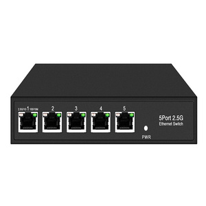 CCTV 4 ports 2.5G 10G Unmanaged Network BT Ethernet Switch 48V for Hikvision IP Camera(SW05GT)